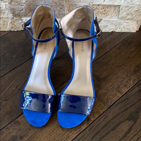 Blue high heels - Picture 3 of 6